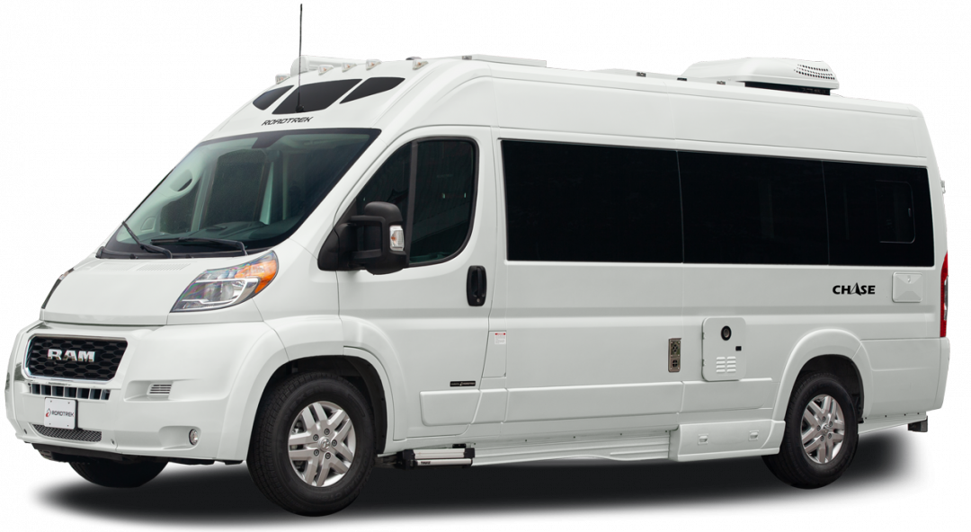 Roadtrek RV in white and black